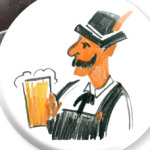 Немец с кружкой пива