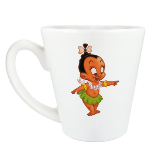 Чашка Латте Девочка папуас