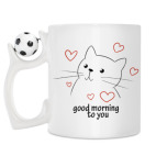 Кружка с футбольным мячиком