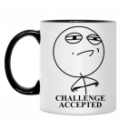 Кружка двухцветная