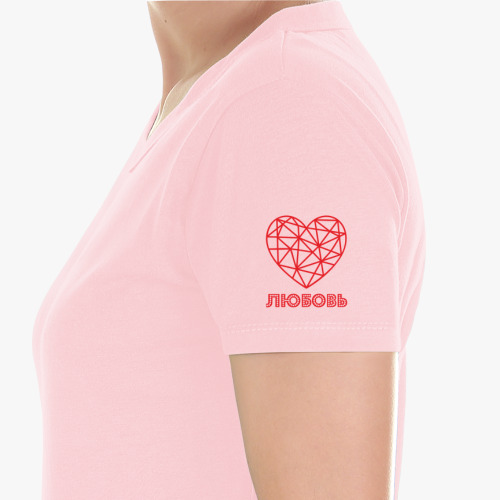 Женская футболка с принтом Любовь по апостолу Павлу