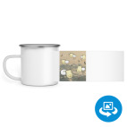 Кружка металлическая белая (круговая запечатка)