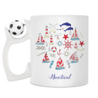 Кружка с футбольным мячиком