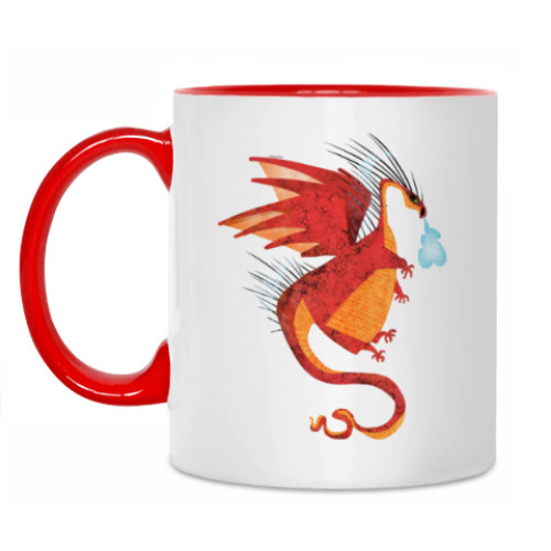 Кружка с принтом Дракон