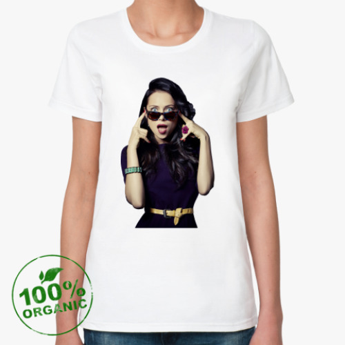 Женская футболка из органик-хлопка с принтом Настасья Самбурская
