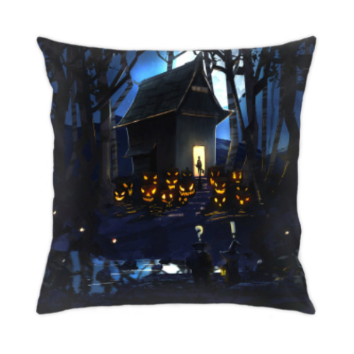 Подушка с принтом Hello,Halloween