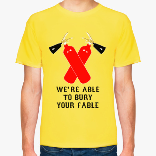 Футболка с принтом Мы Ваш Миф Похороним