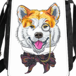 Собака хипстер Акита Ину