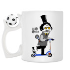 Кружка с футбольным мячиком