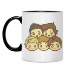 Кружка двухцветная