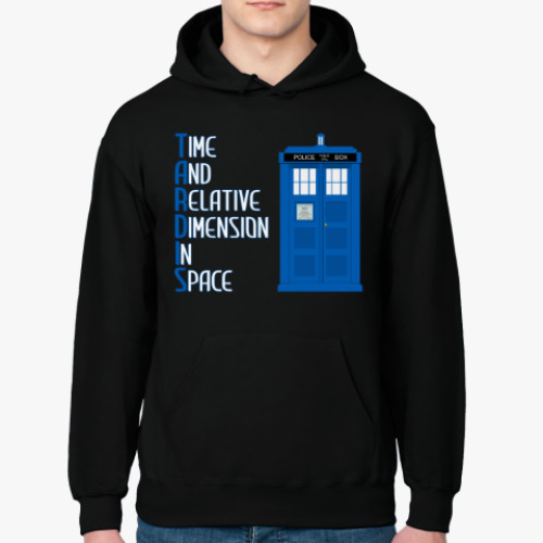 Толстовка худи с принтом TARDIS Doctor Who