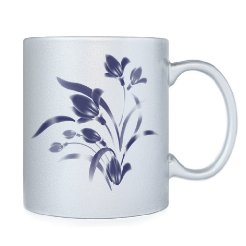 Кружка Синий шёлк