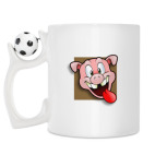Кружка с футбольным мячиком