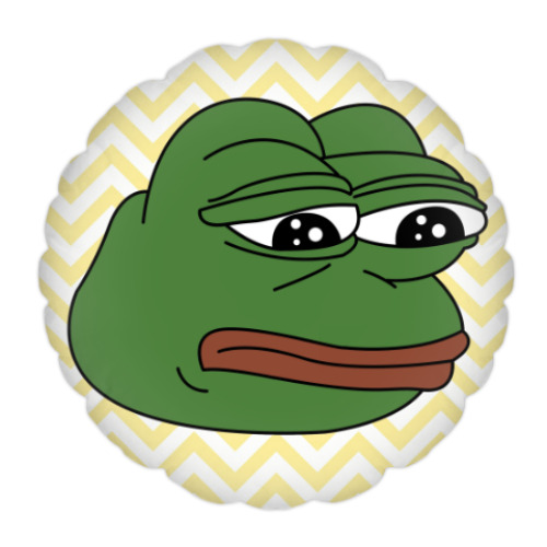 Подушка Грустная лягушка