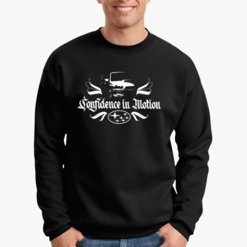 Свитшот с принтом Сonfidence in motion Subaru