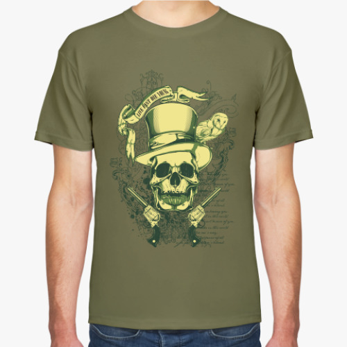 Футболка с принтом Live fast, die young