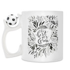 Кружка с футбольным мячиком