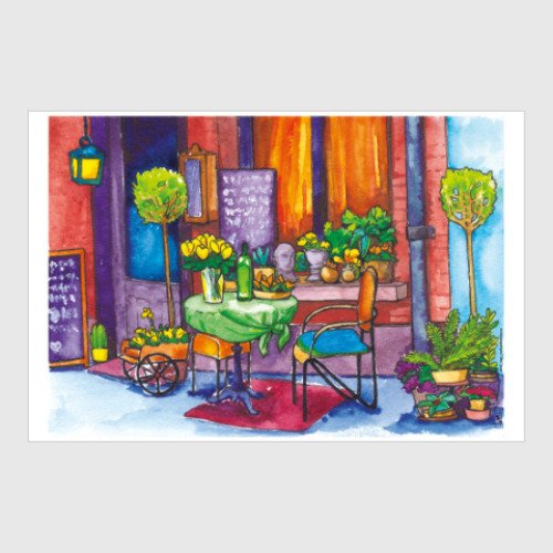 Постер с принтом Цветочный магазин