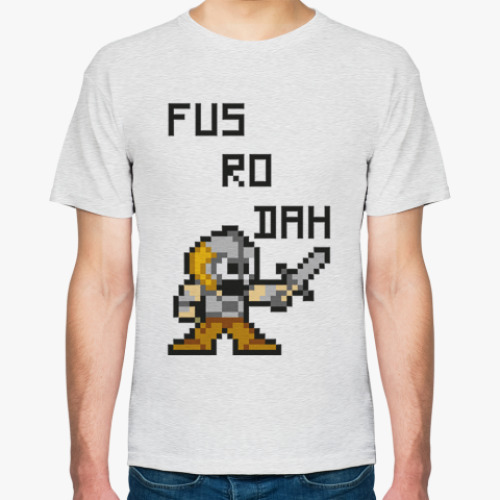 Футболка с принтом Dovahkiin 8-Bit