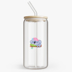 Банка с бамбуковой крышкой