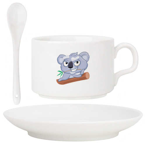 Кофейный набор с принтом Кофе Коала