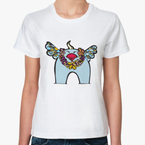 Классическая футболка с принтом Hawaian twittie