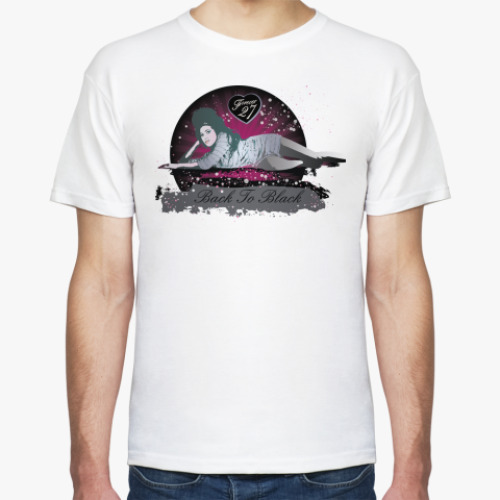 Футболка с принтом Эмми Уайнхаус