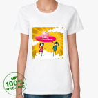 Женская футболка органик