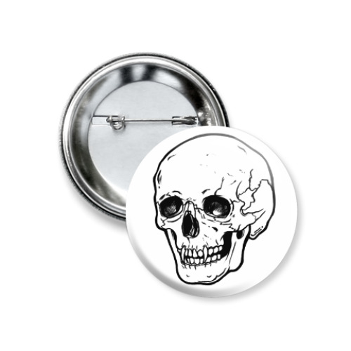 Значок 37мм Skull