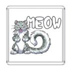 Магнит 6.5 x 6.5 см Мяу