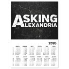 Календарь A4 2026, белый  Asking Alexandria