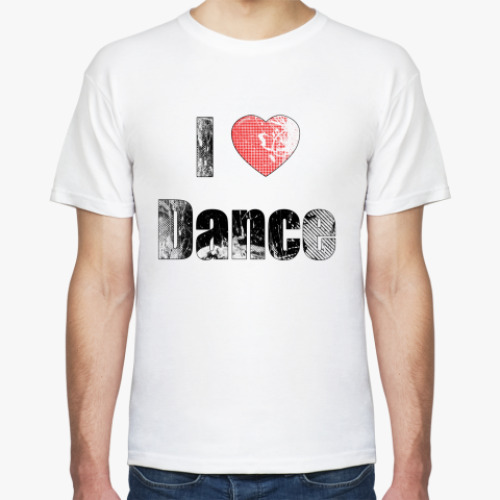 Футболка с принтом I Love Dance