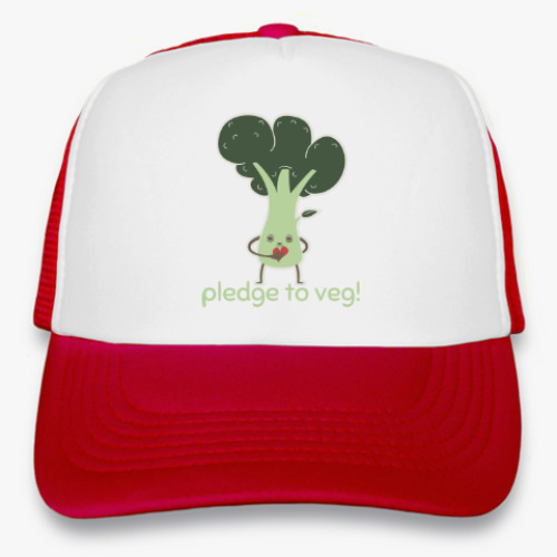 Кепка-тракер с принтом Pledge to Veg