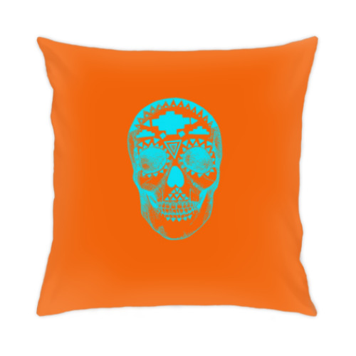 Подушка с принтом Череп