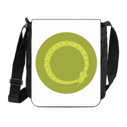 Сумка на плечо (мини-планшет) с принтом Animal Zen: V is for Viper