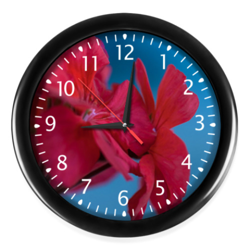 Часы Герань