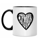 Кружка двухцветная