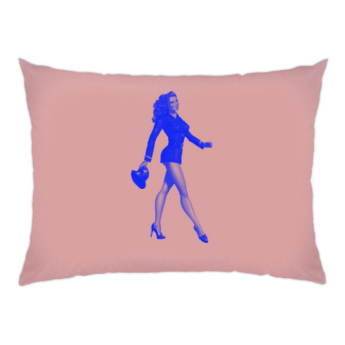 Подушка с принтом Девушка