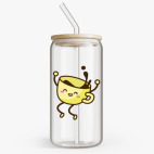 Банка с бамбуковой крышкой