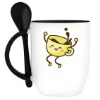 Кружка с ложкой