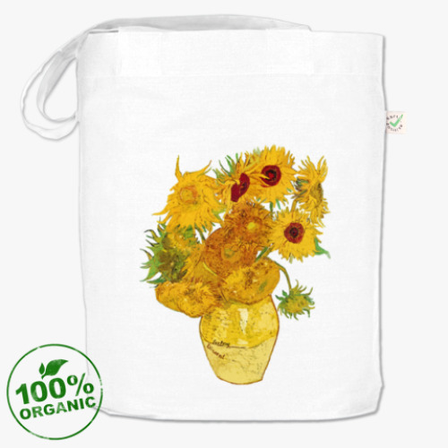 Сумка шоппер с принтом Подсолнухи Ван Гога для Эми