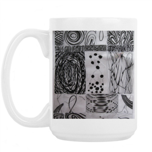 Кружка с принтом Декор. Графика.