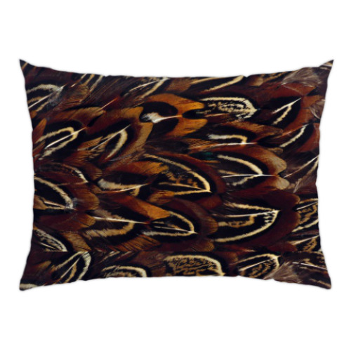 Подушка с принтом Перья