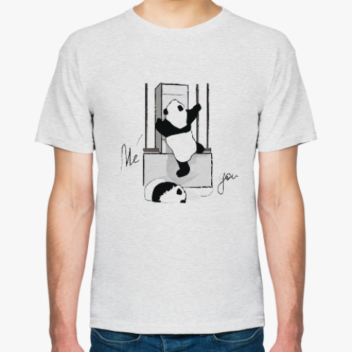Футболка с принтом Climbing animals: Panda