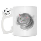 Кружка с футбольным мячиком