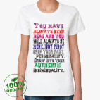 Женская футболка органик