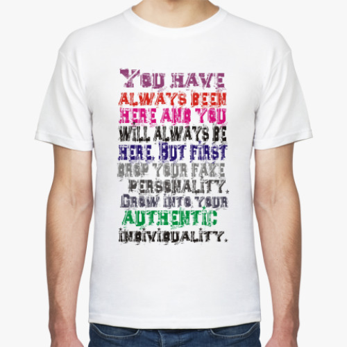 Футболка с принтом Ты всегда будешь