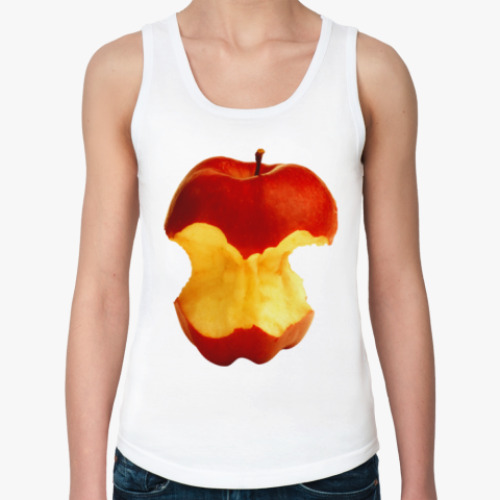 Женская майка с принтом В яблочко!