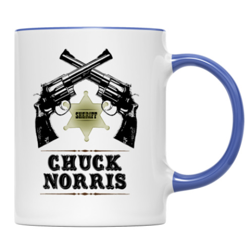 Кружка с принтом Чак Норрис