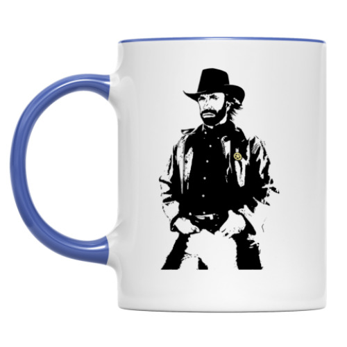 Кружка с принтом Чак Норрис